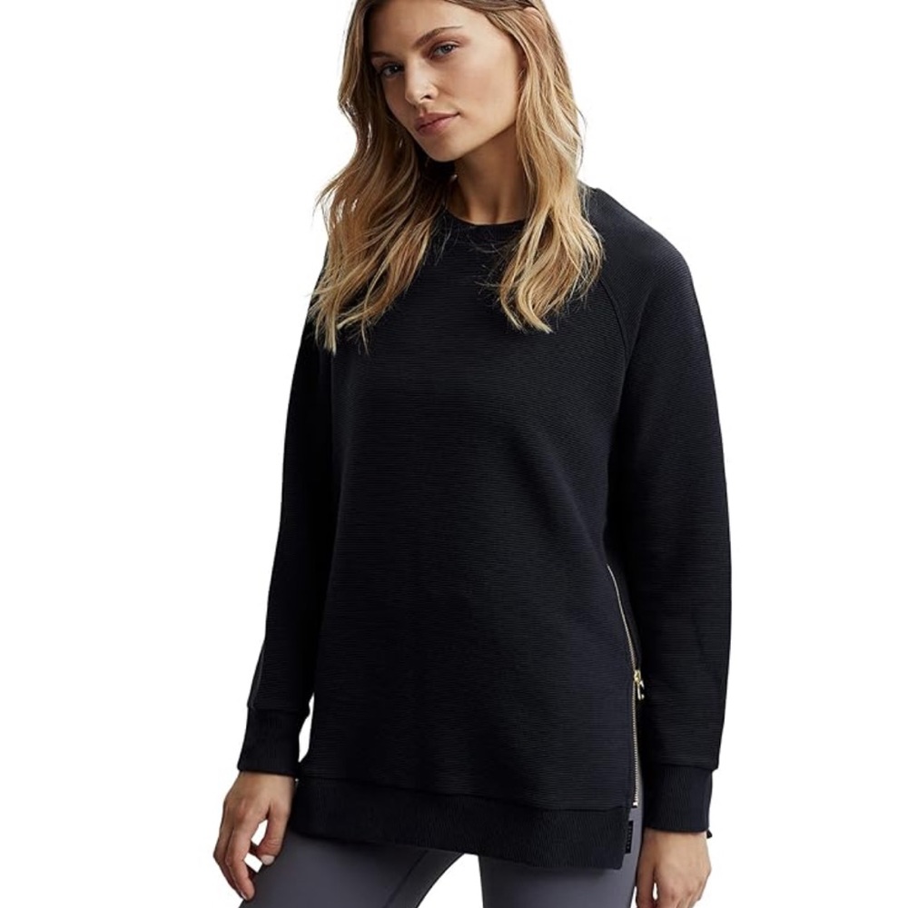 Varley Manning sweat black rib - Picture 2 of 3